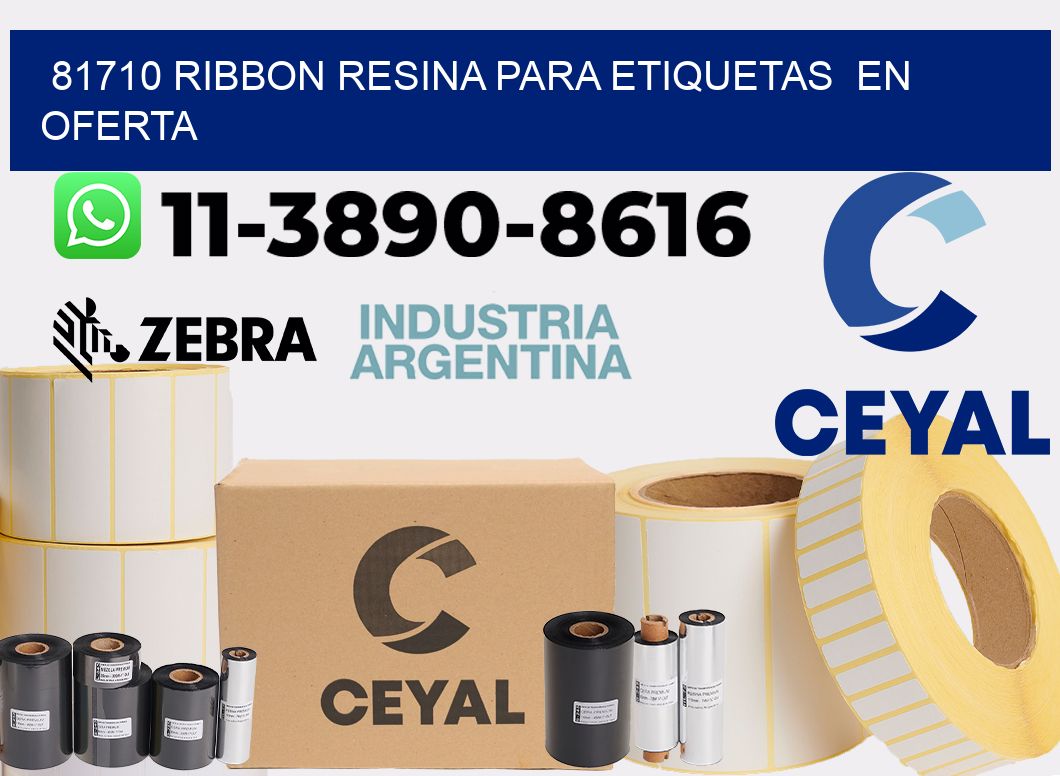 81710 ribbon resina para etiquetas en oferta