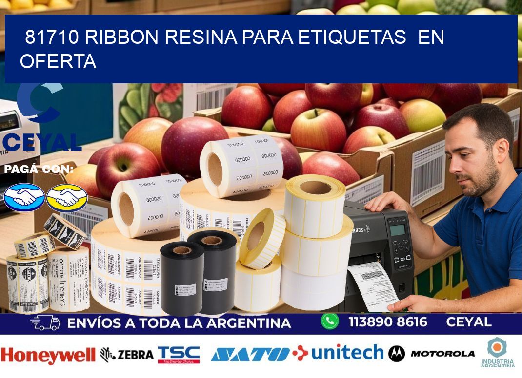 81710 ribbon resina para etiquetas en oferta