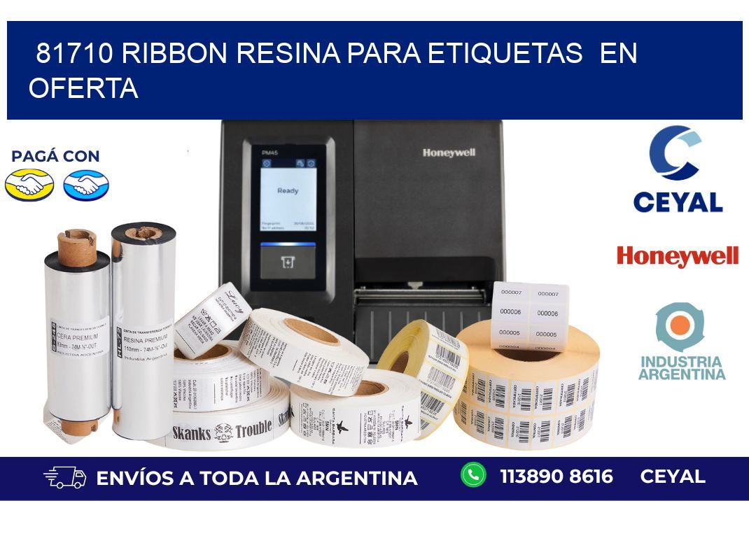 81710 ribbon resina para etiquetas en oferta