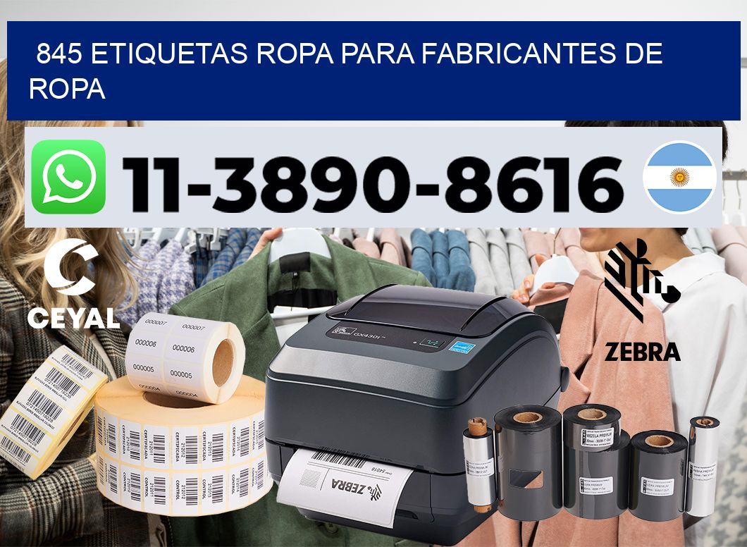 845 Etiquetas ropa para fabricantes de ropa