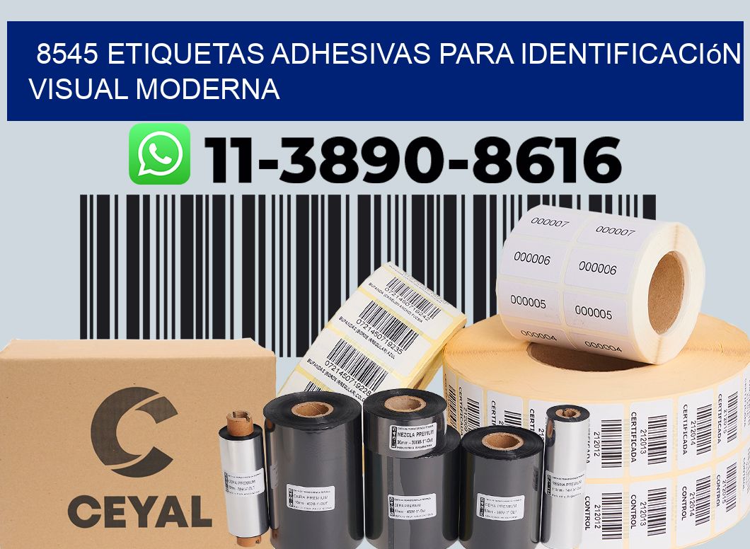 8545 Etiquetas adhesivas para identificación visual moderna