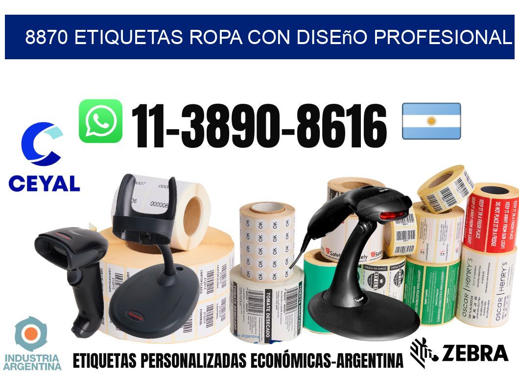 8870 Etiquetas ropa con diseño profesional