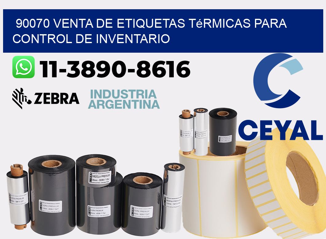 90070 venta de etiquetas térmicas para control de inventario