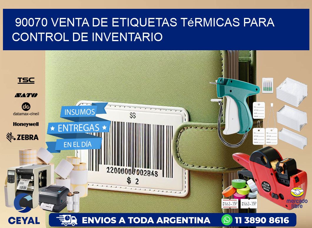 90070 venta de etiquetas térmicas para control de inventario