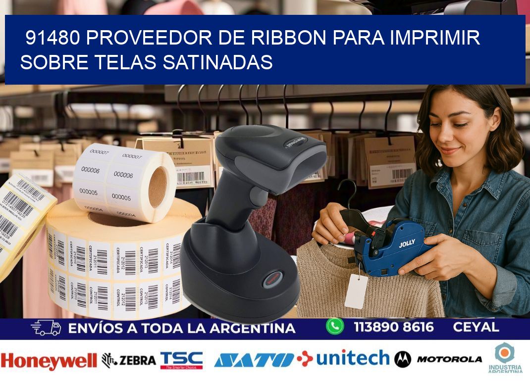 91480 proveedor de ribbon para imprimir sobre telas satinadas