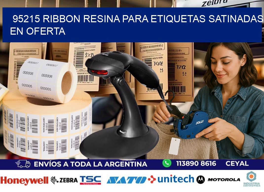 95215 ribbon resina para etiquetas satinadas en oferta