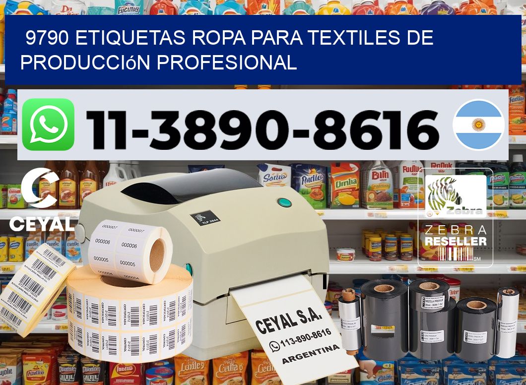 9790 Etiquetas ropa para textiles de producción profesional