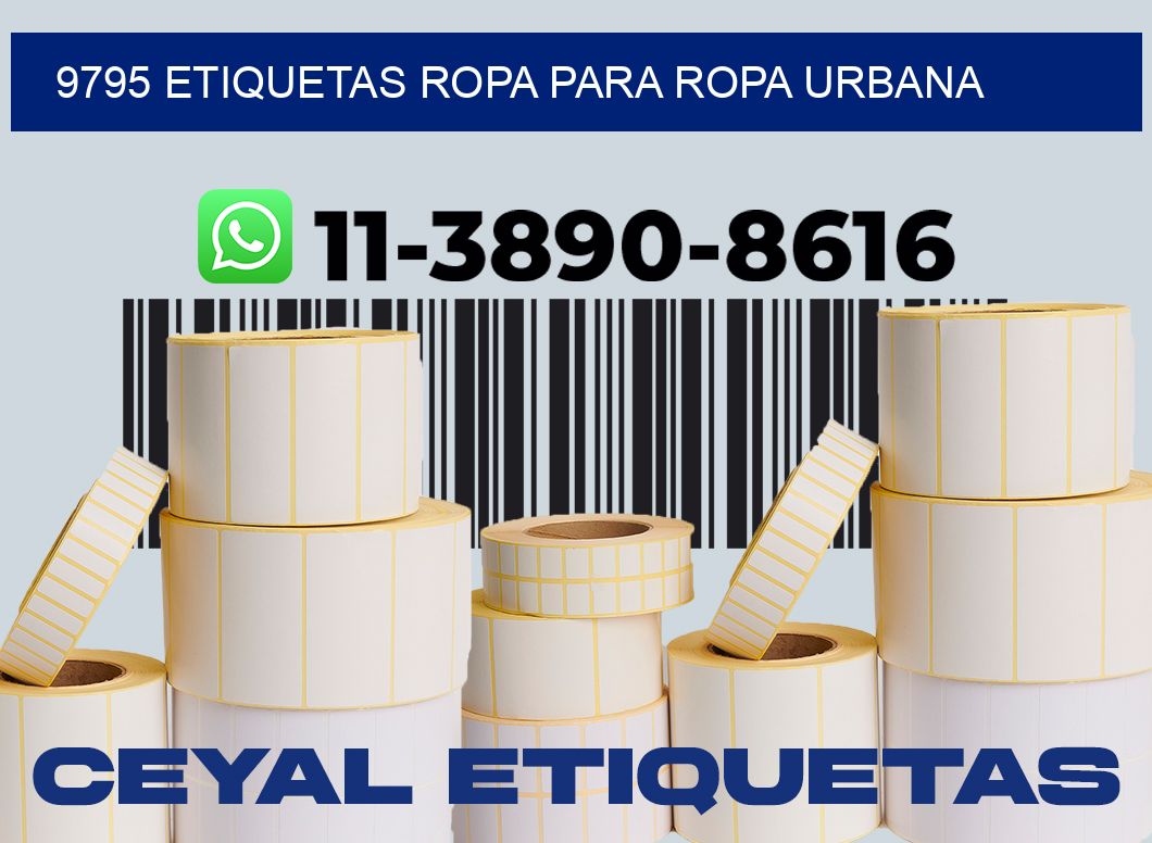 9795 Etiquetas ropa para ropa urbana