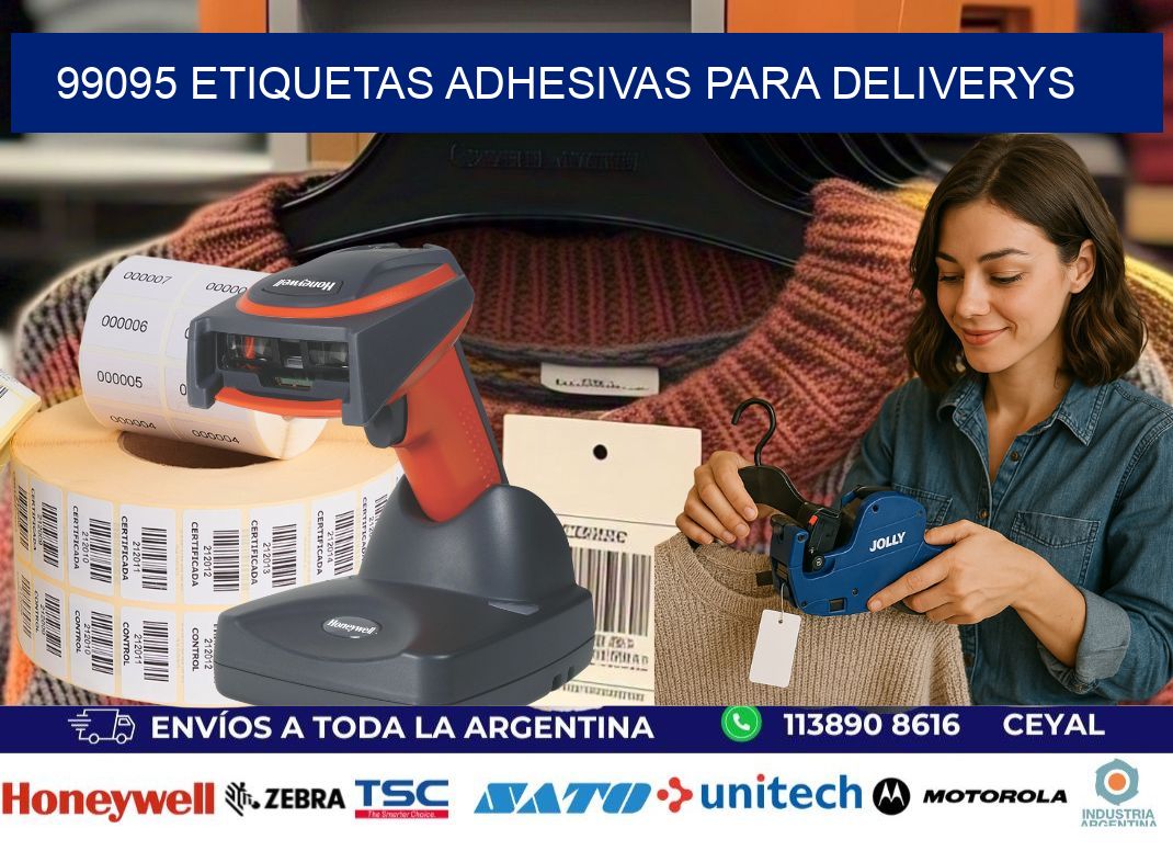 99095 etiquetas adhesivas para deliverys