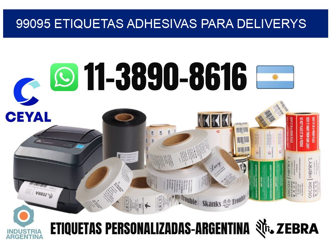 99095 etiquetas adhesivas para deliverys