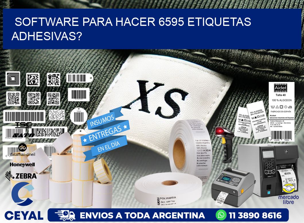 Software para hacer 6595 etiquetas adhesivas?