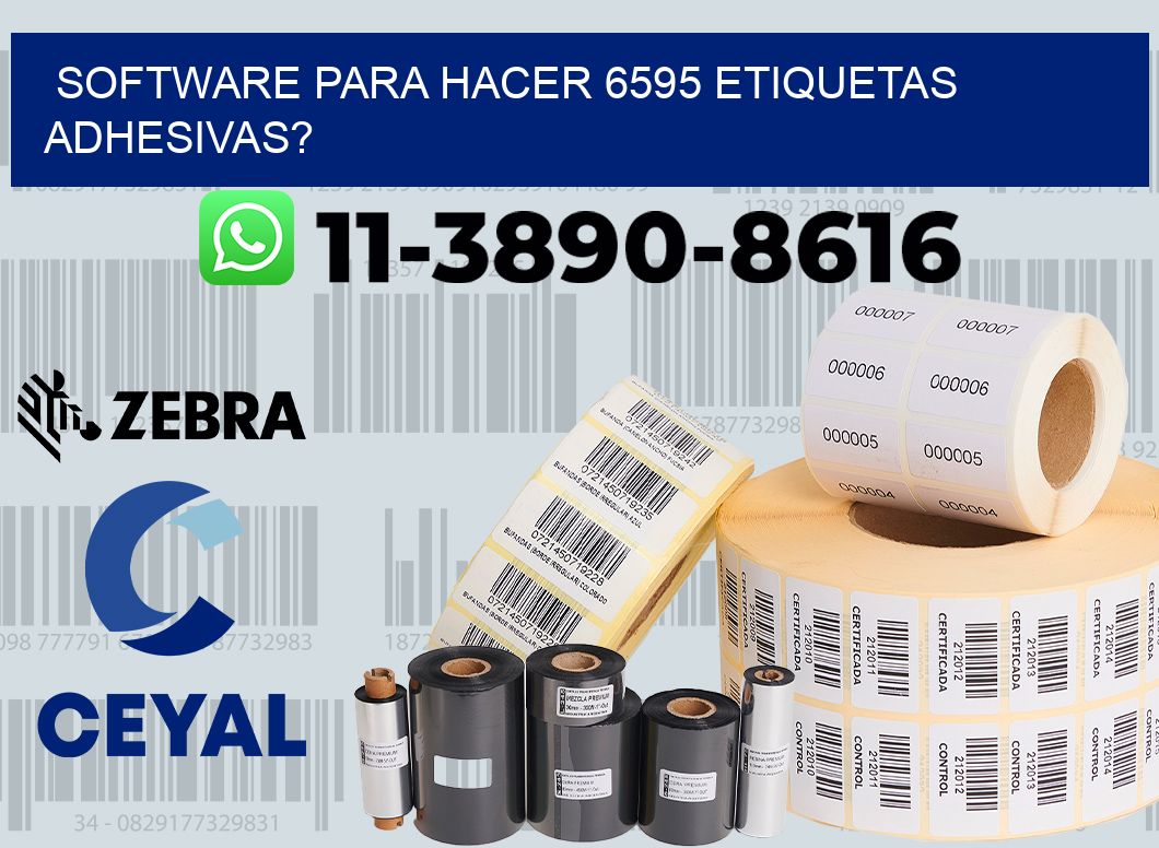 Software para hacer 6595 etiquetas adhesivas?