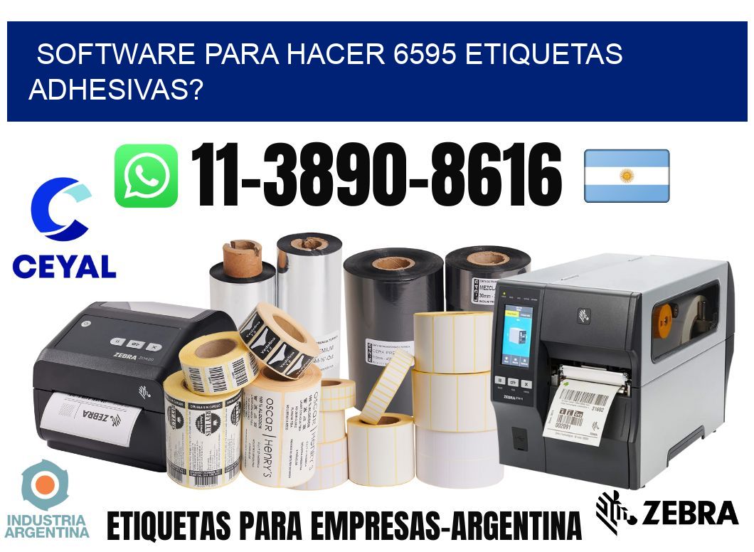 Software para hacer 6595 etiquetas adhesivas?