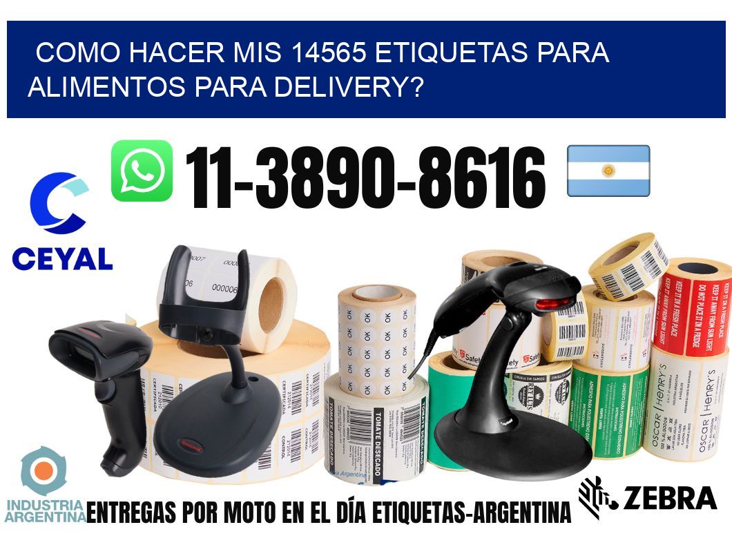 como hacer mis 14565 etiquetas para alimentos para delivery?