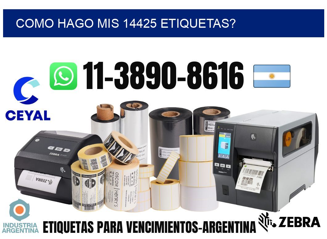 como hago mis 14425 etiquetas?