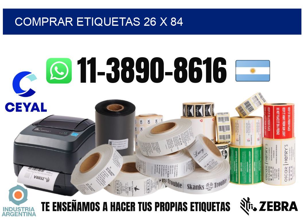 comprar etiquetas 26 x 84