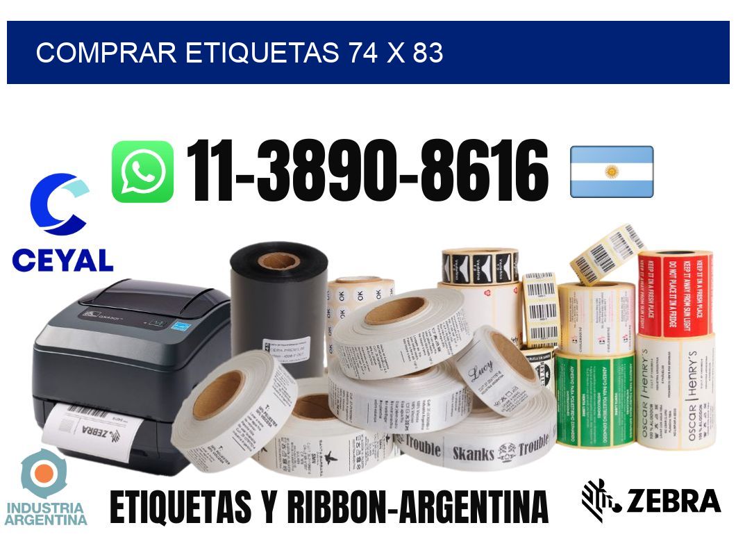 comprar etiquetas 74 x 83
