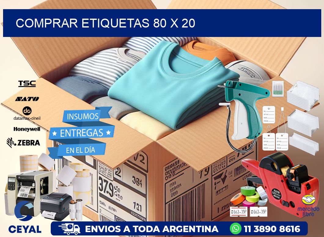 comprar etiquetas 80 x 20