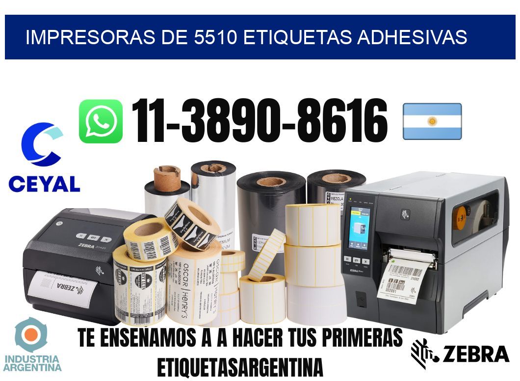 impresoras de 5510 etiquetas adhesivas