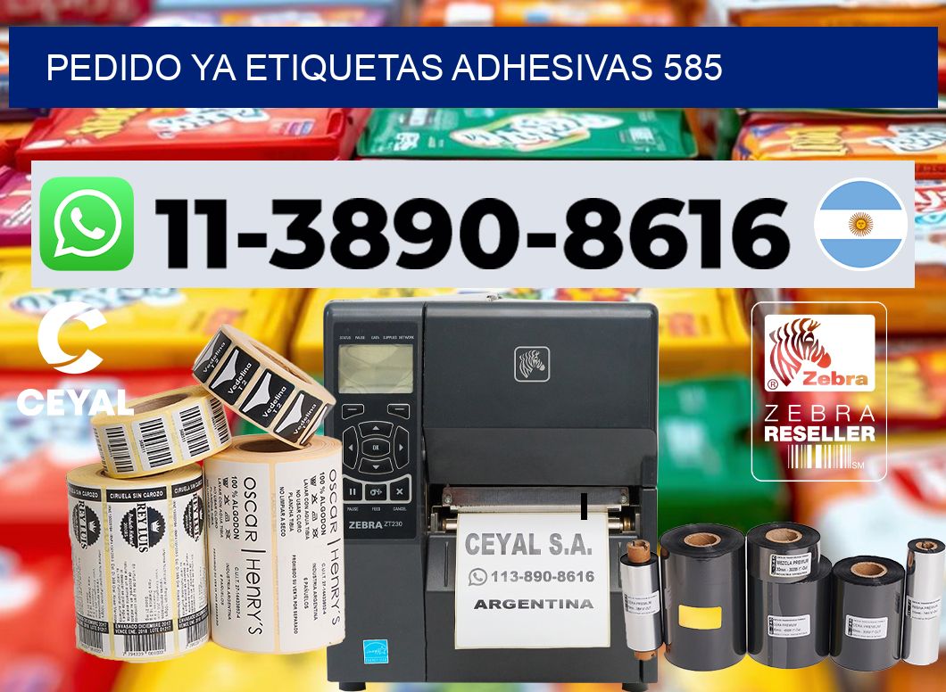 pedido ya etiquetas adhesivas 585