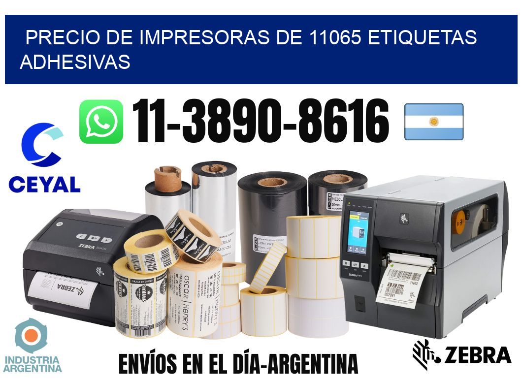 precio de impresoras de 11065 etiquetas adhesivas
