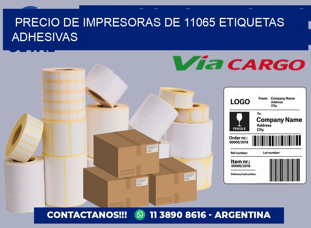 precio de impresoras de 11065 etiquetas adhesivas