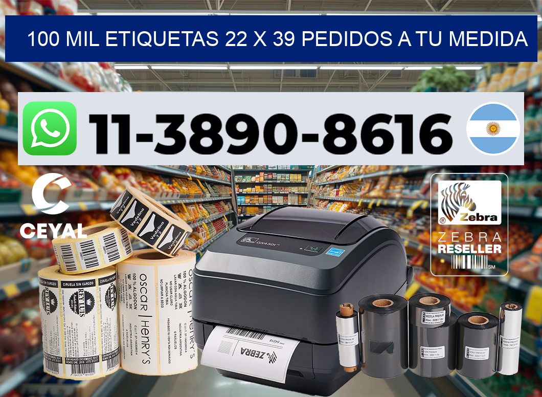 100 mil etiquetas 22 x 39 Pedidos a tu medida