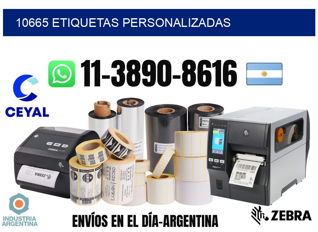 10665 etiquetas personalizadas