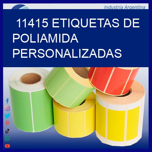 11415 Etiquetas de poliamida personalizadas