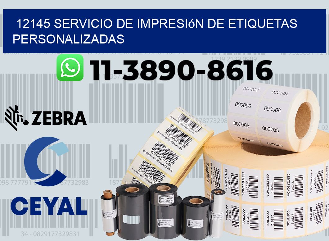 12145 Servicio de impresión de etiquetas personalizadas