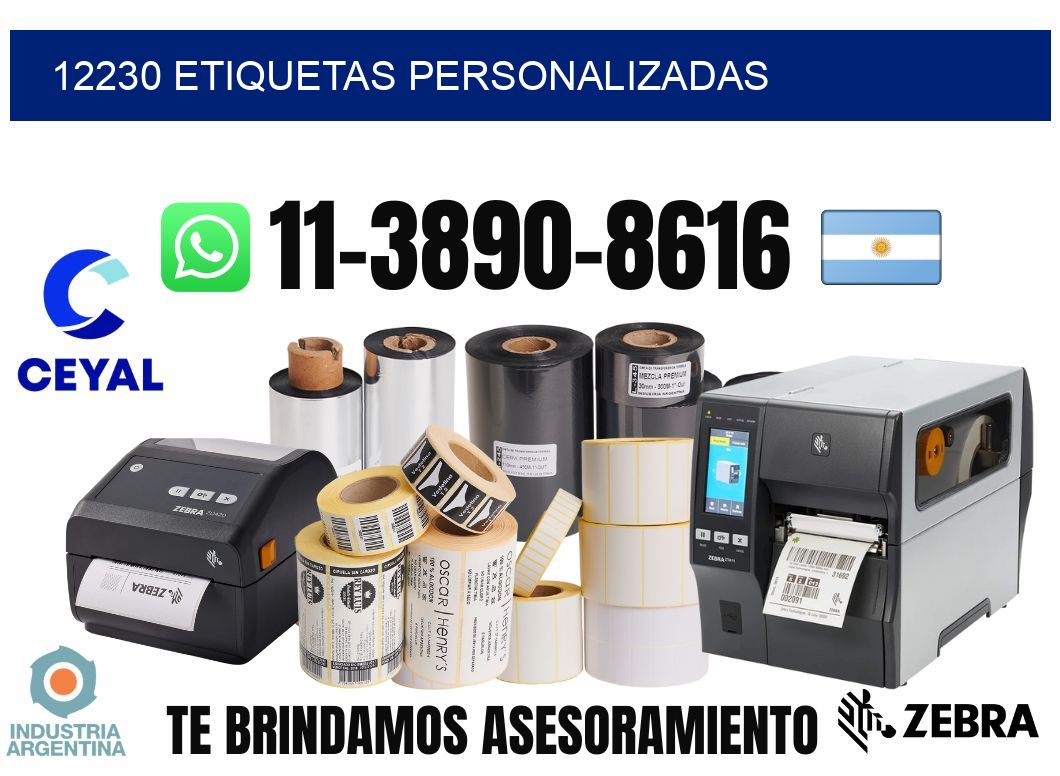 12230 etiquetas personalizadas
