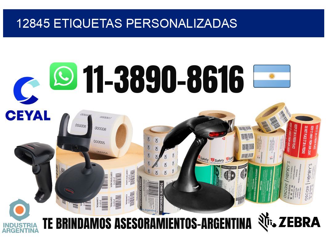 12845 etiquetas personalizadas