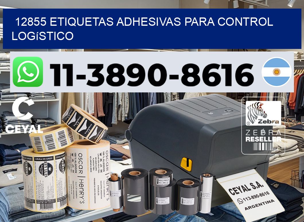 12855 Etiquetas adhesivas para control logístico