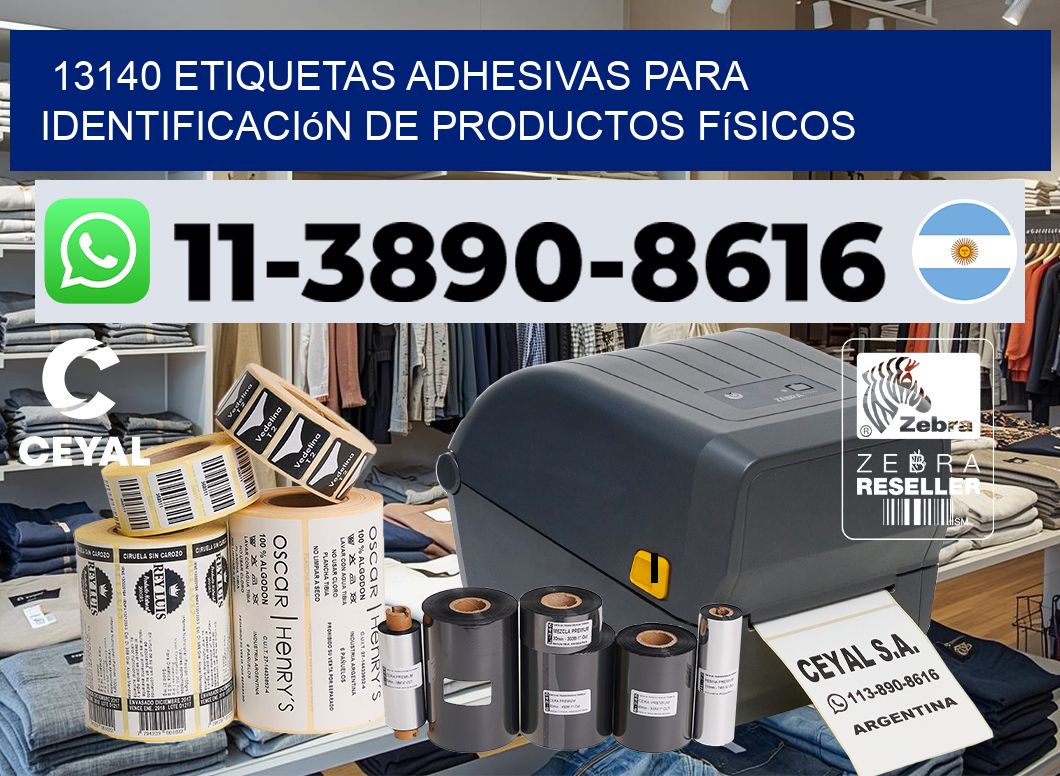 13140 Etiquetas adhesivas para identificación de productos físicos