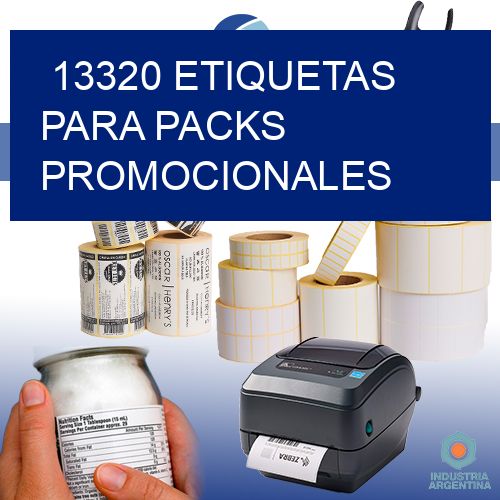 13320 Etiquetas para packs promocionales