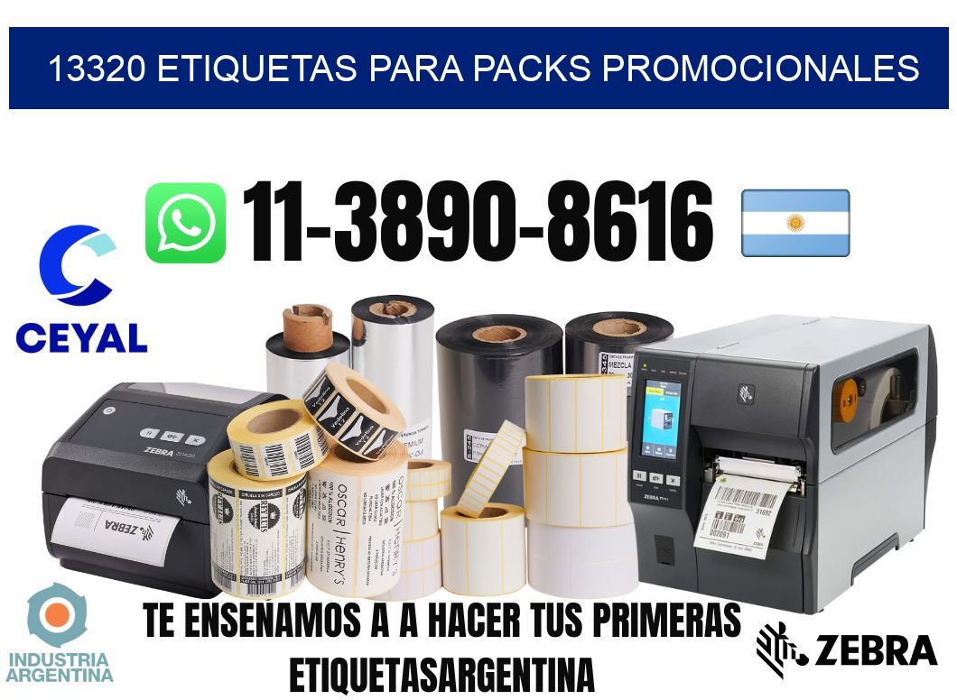 13320 Etiquetas para packs promocionales