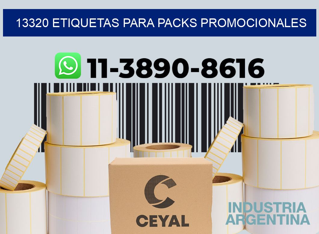 13320 Etiquetas para packs promocionales