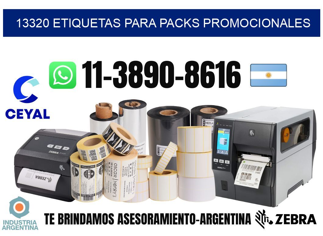 13320 Etiquetas para packs promocionales