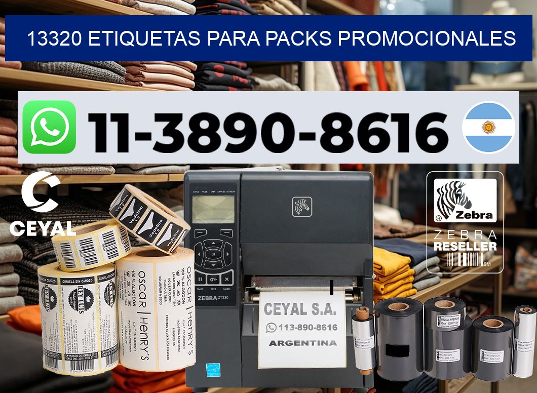 13320 Etiquetas para packs promocionales