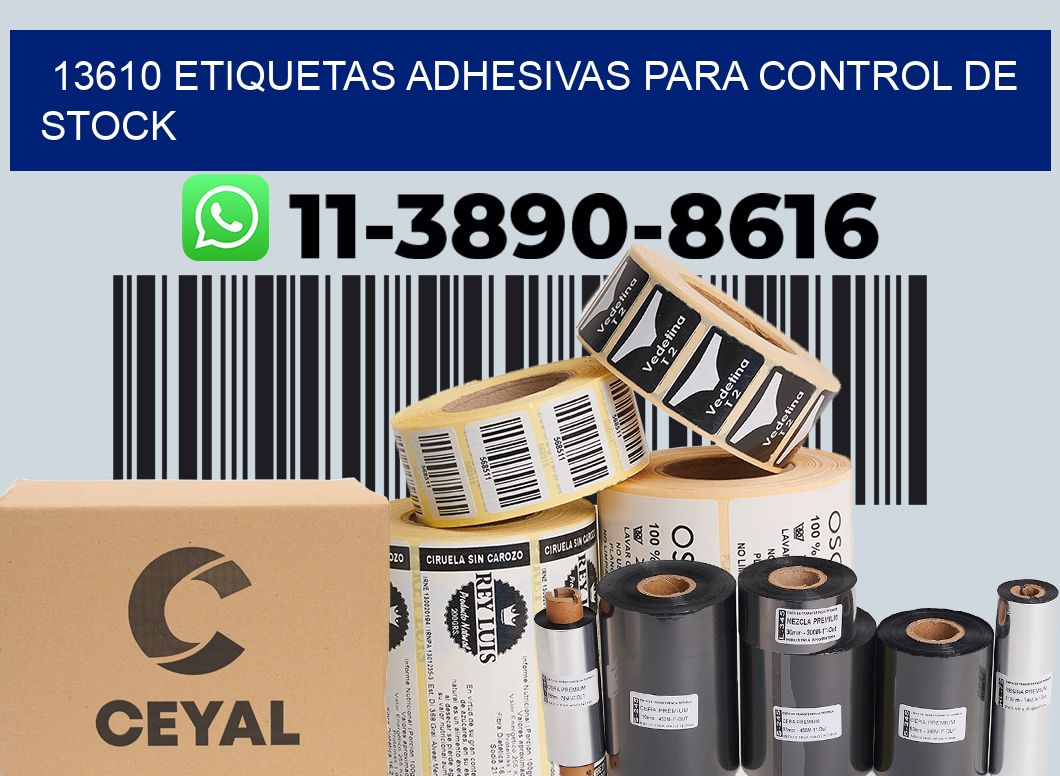 13610 Etiquetas adhesivas para control de stock