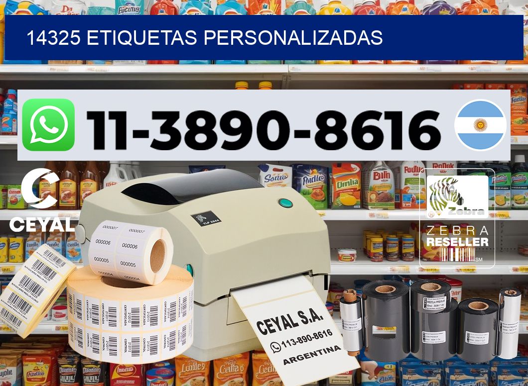 14325 etiquetas personalizadas