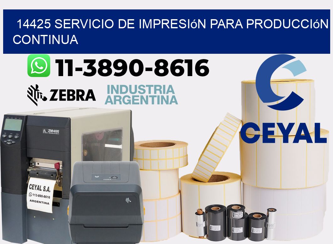 14425 Servicio de impresión para producción continua