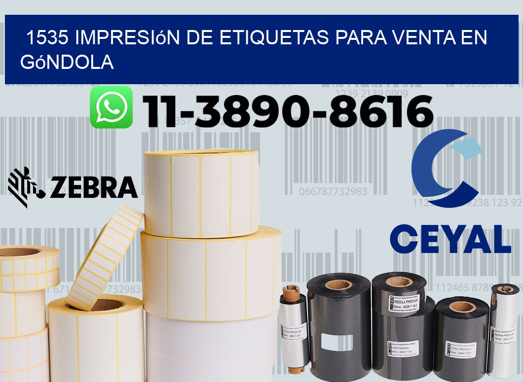 1535 Impresión de etiquetas para venta en góndola