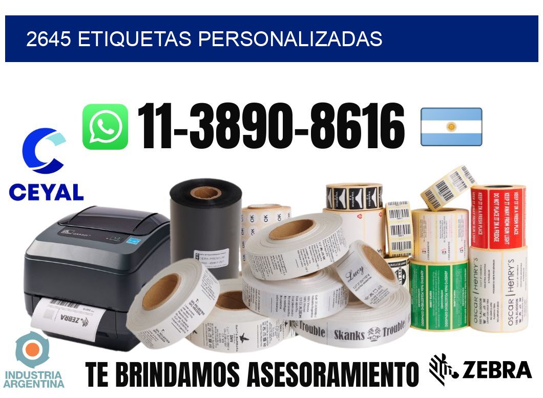 2645 etiquetas personalizadas