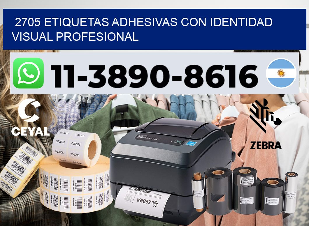 2705 Etiquetas adhesivas con identidad visual profesional