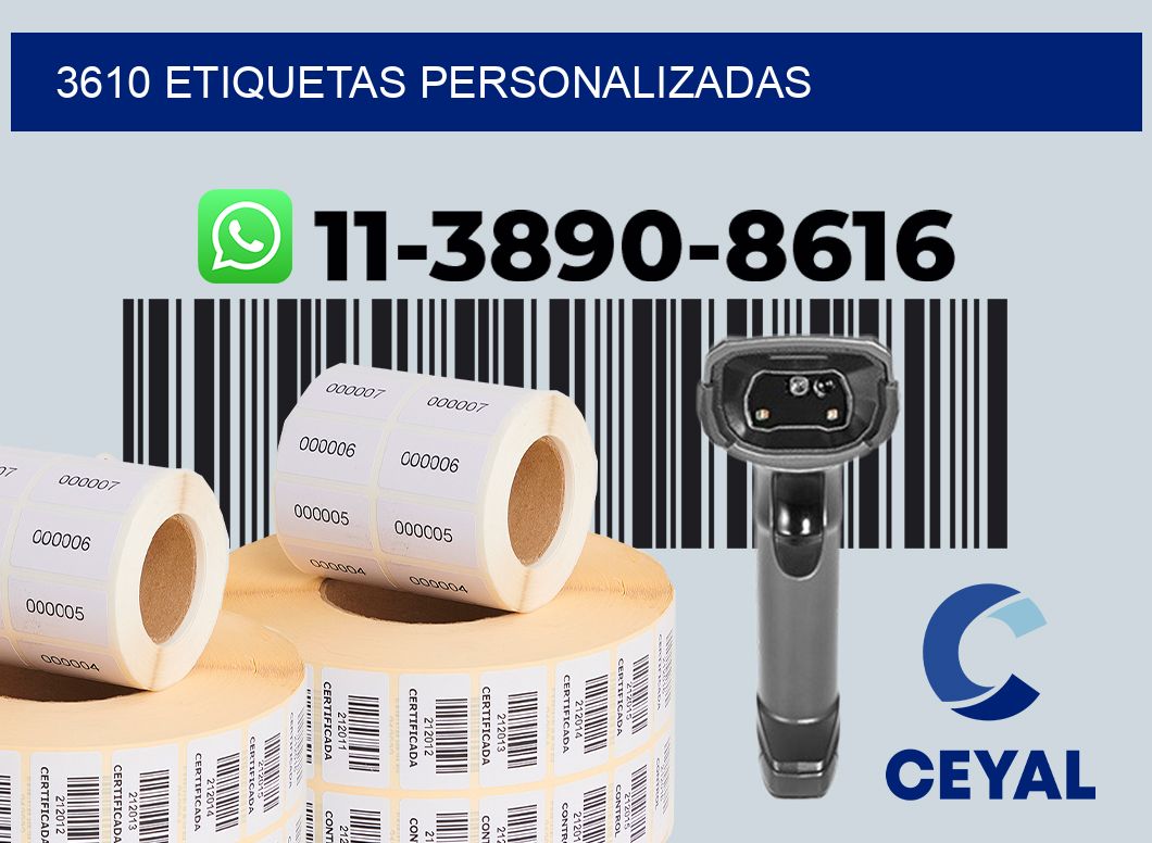 3610 etiquetas personalizadas