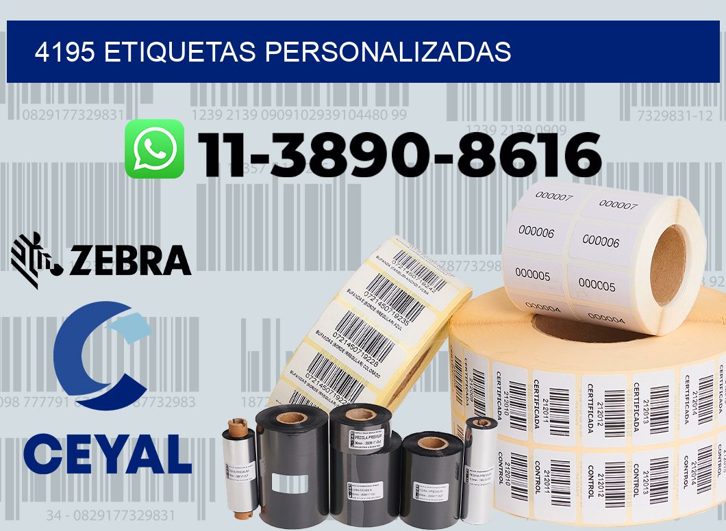 4195 etiquetas personalizadas