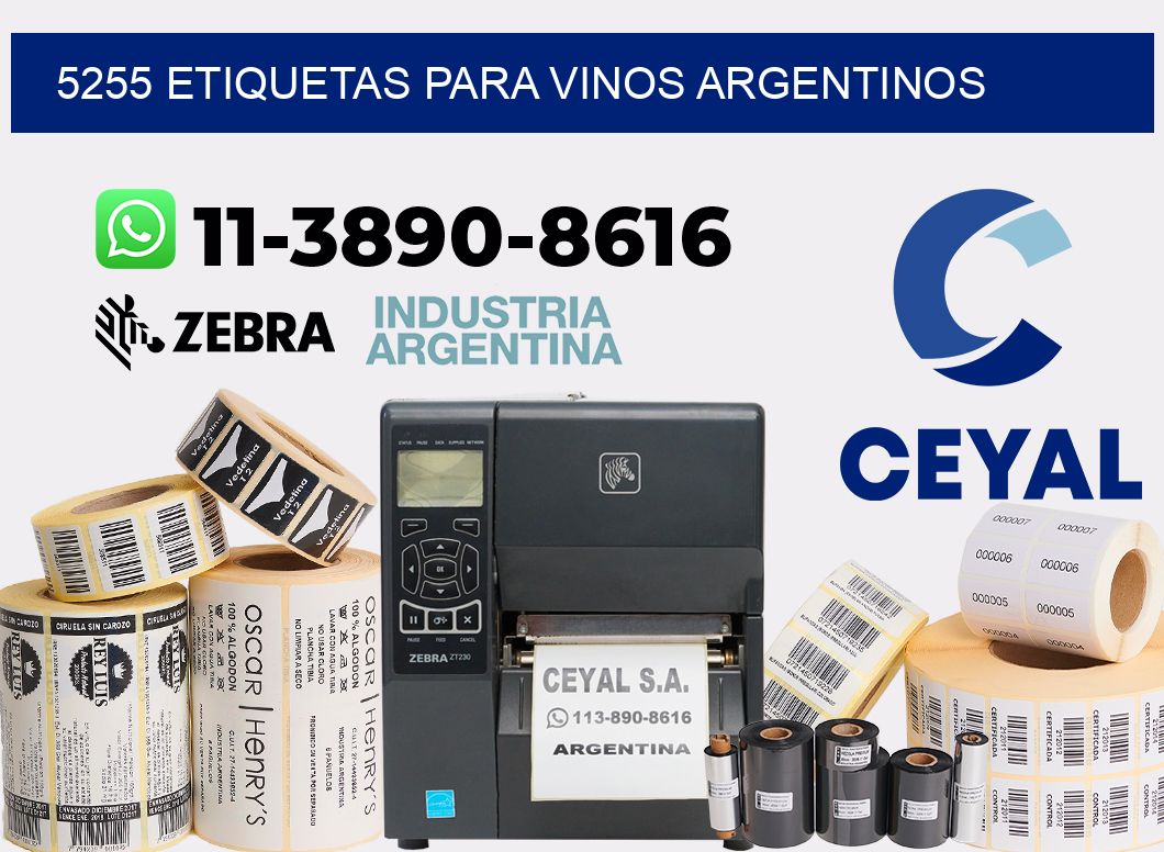 5255 Etiquetas para vinos argentinos