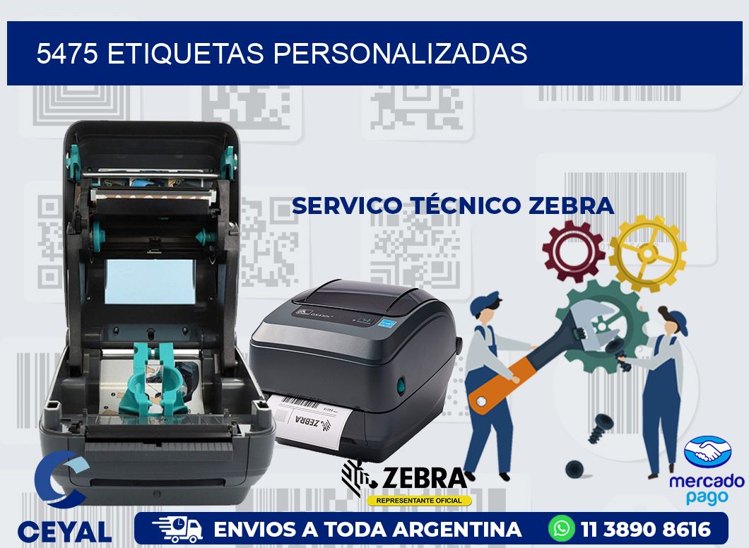 5475 etiquetas personalizadas