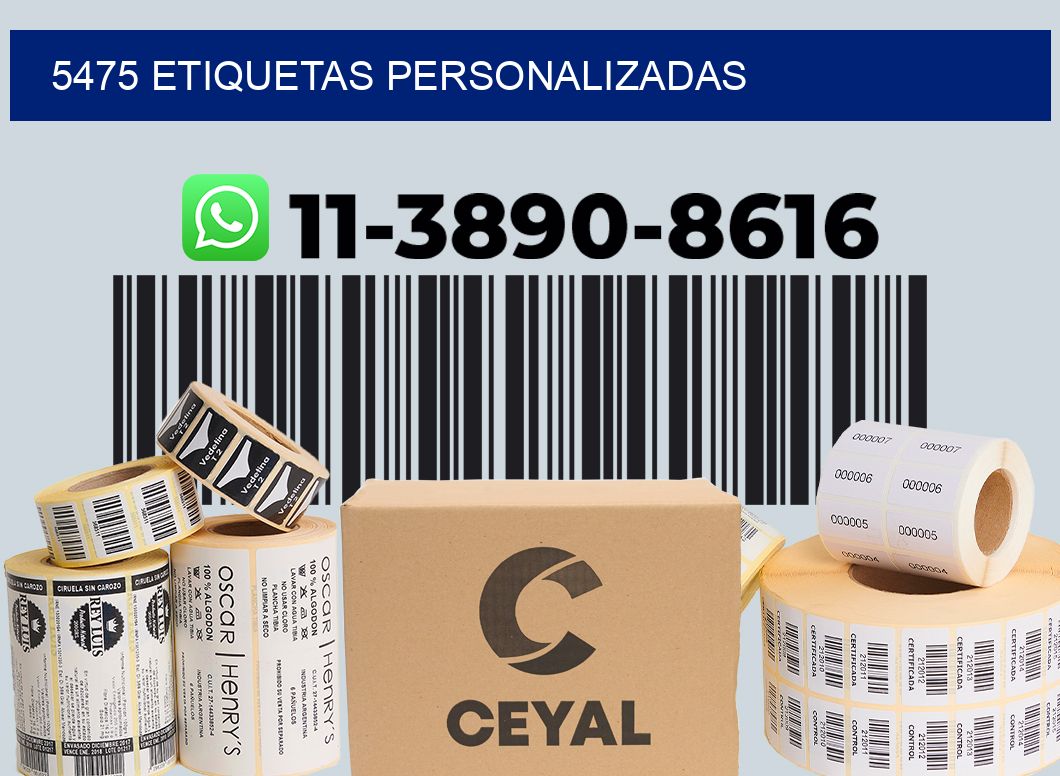 5475 etiquetas personalizadas